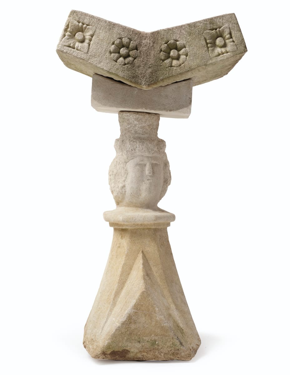 Figural Birdbath by William Edmondson 