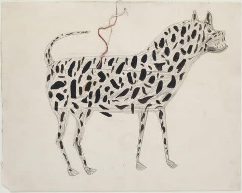 Spotted Dog by Bill Traylor 