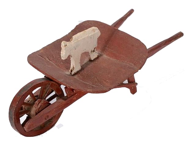 Goat in Wagon by Elijah Pierce 