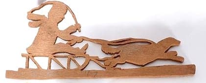 Dog Sled and Rider by Elijah Pierce 