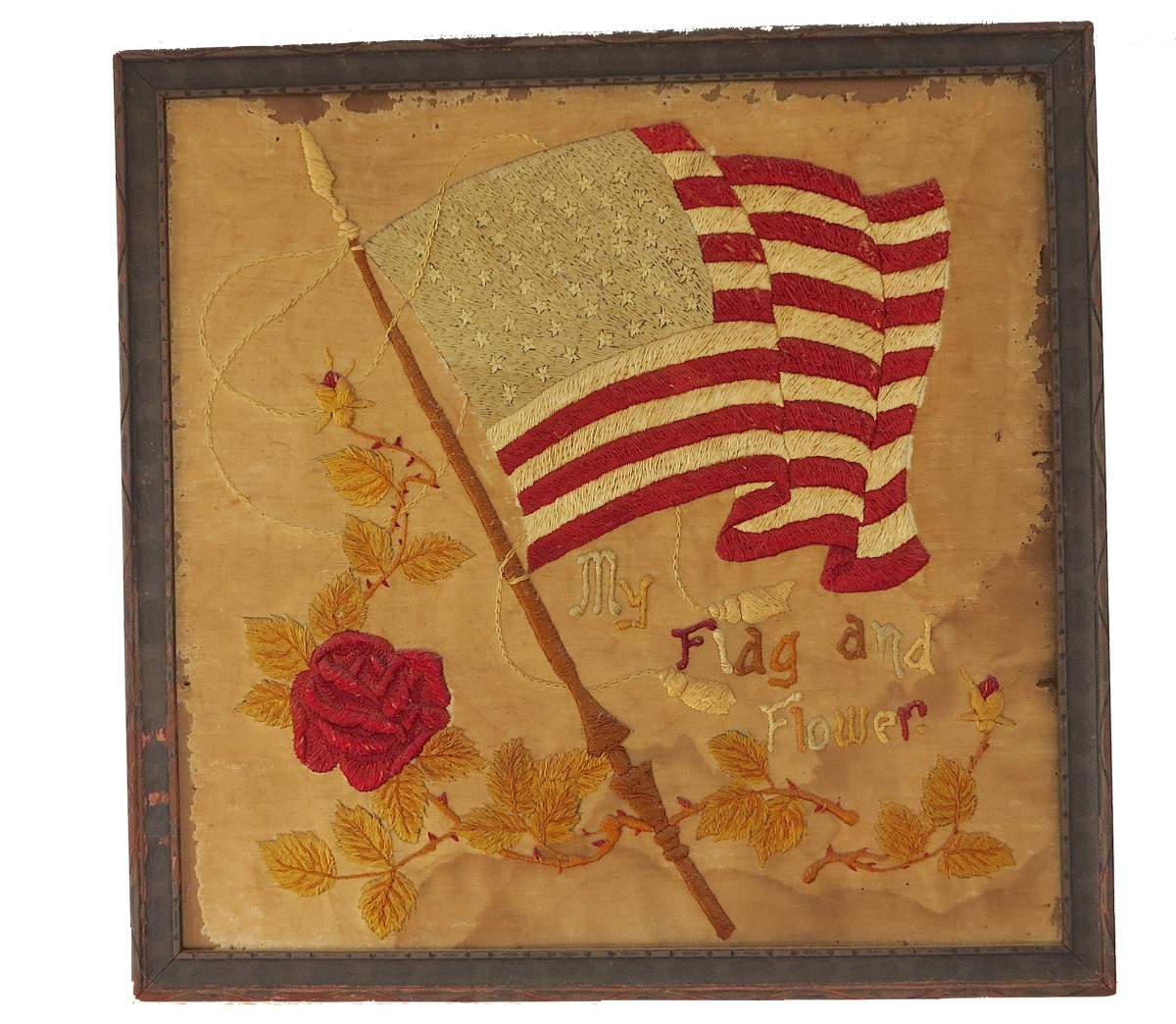 My Flag and Flower by Anonymous American 