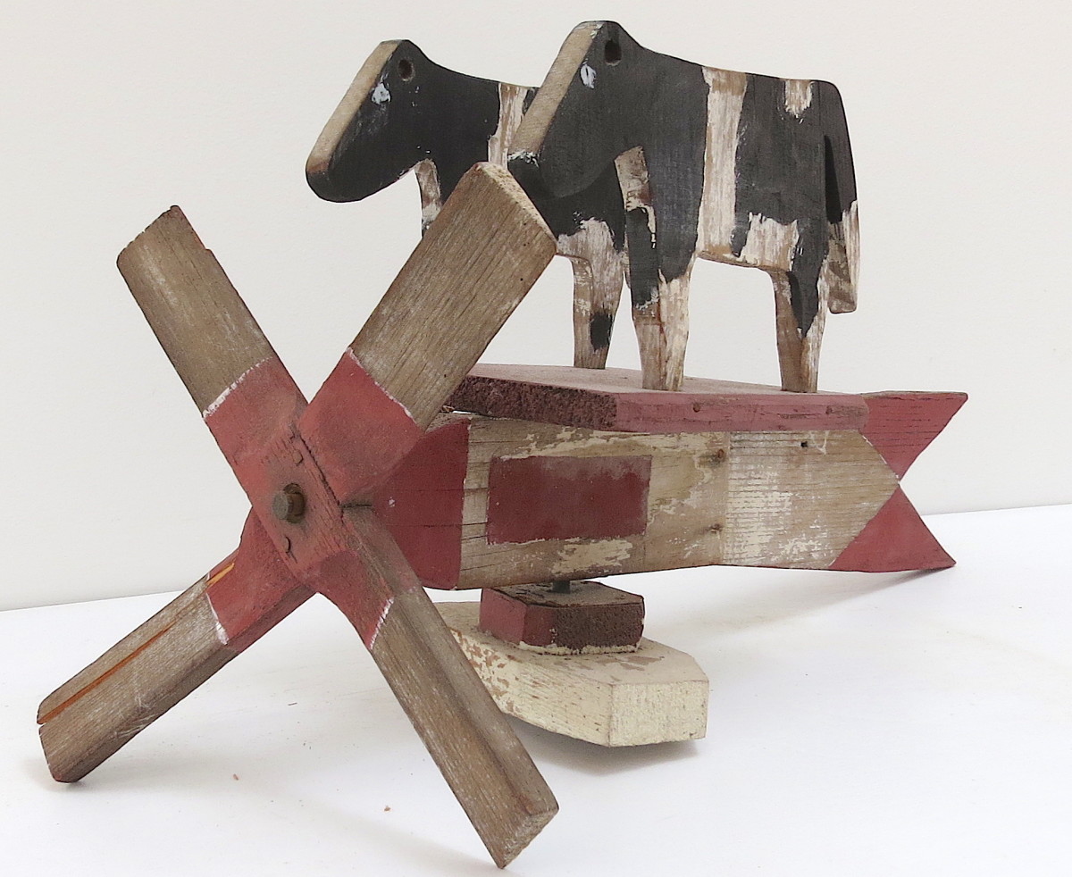 Two Cow Pinwheel by Anonymous American 