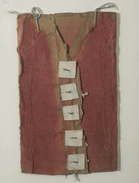 Untitled (Red Vest)(BST-022) by James Castle, Image 1.
