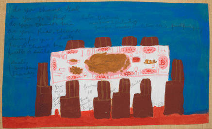 Thanksgiving Table by Sister Gertrude Morgan, Image 1.
