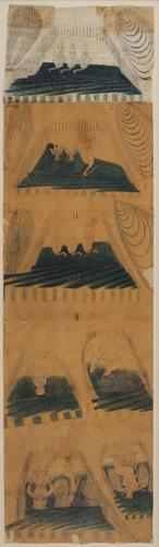 Untitled (Blue Scroll) by Martin Ramirez, Image 1.