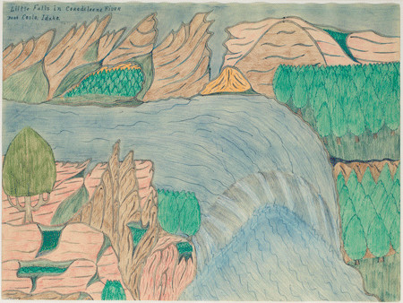 Little Falls in Coredeleene River near Coslo, Idaho by Joseph Yoakum 