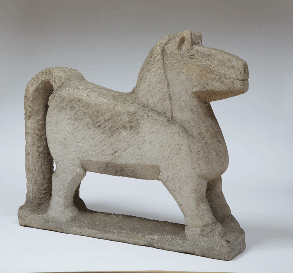 Horse with Long Tail by William Edmondson 