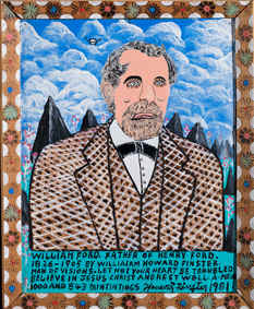 Willam Ford, #1,843 (BST-106) by Howard Finster, Image 1.