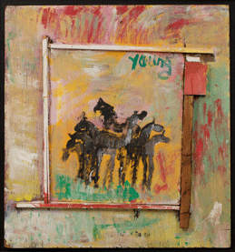 Untitled (Horses) by Purvis Young, Image 1.