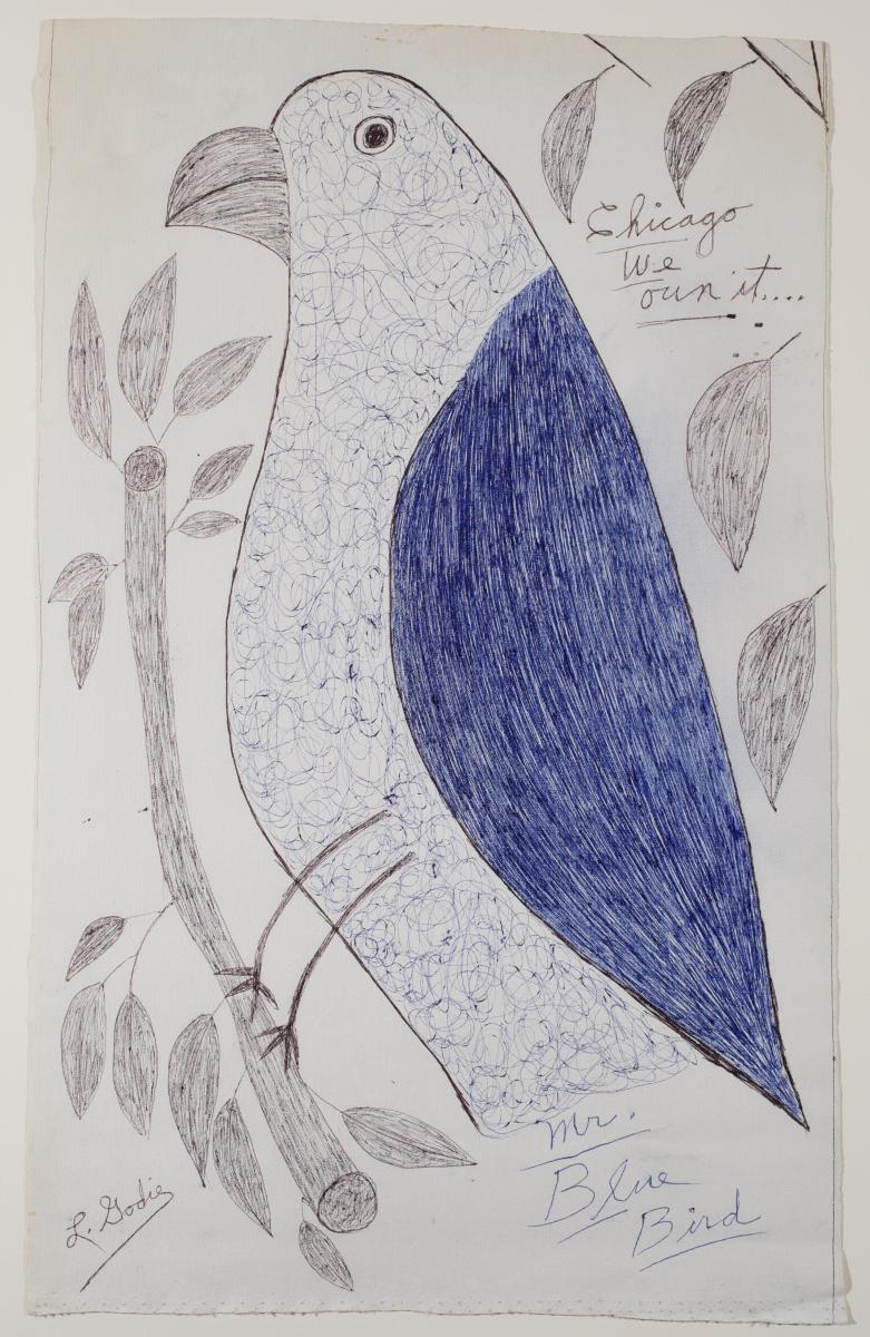 Mr. Blue Bird (BST-30) by Lee Godie 