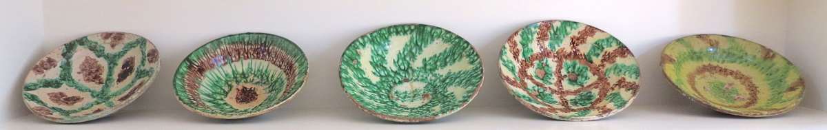 Five Dishes by Ceramic, Image 1.