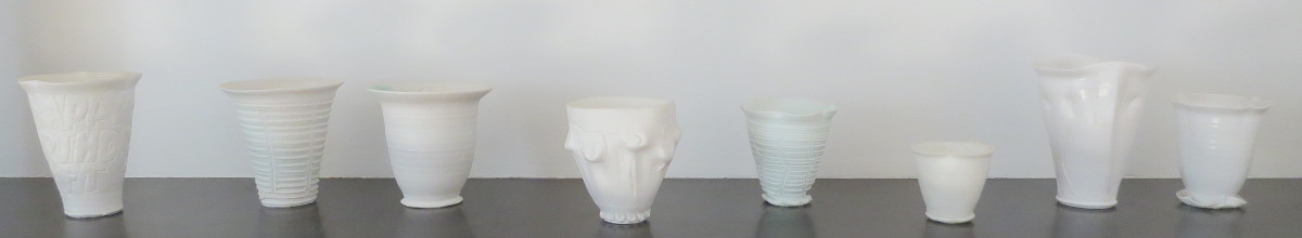 Eight cups by Ceramic 