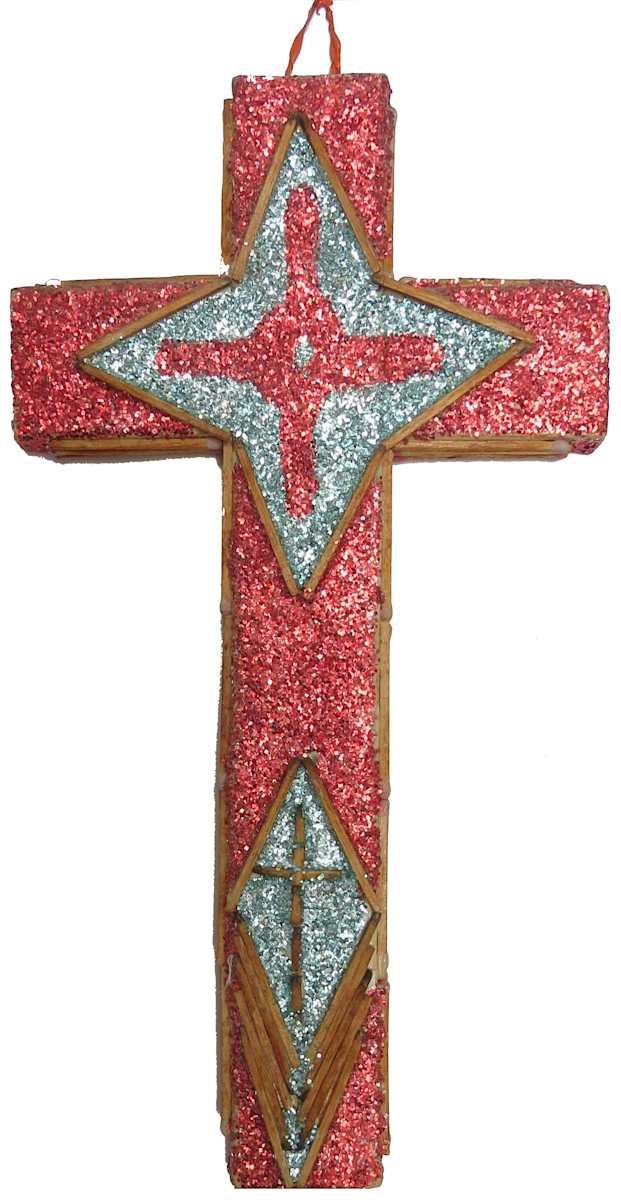 Untitled (Pink Cross) by L.W. Crawford, Image 1.