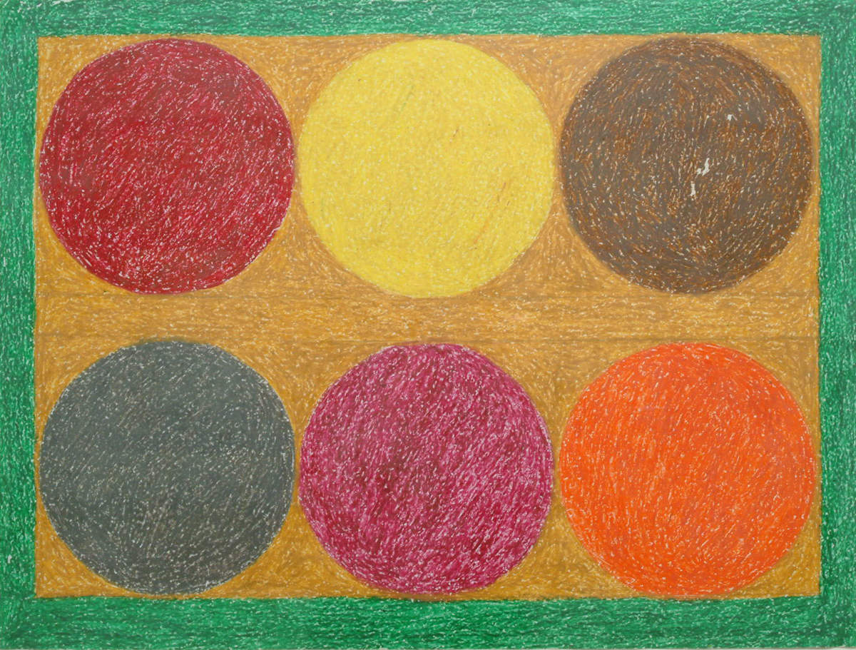 Six Circles by Eddie Arning, Image 1.