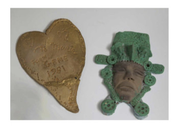 Heart & Face (PMA) by Eugene  Von Bruenchenhein, Image 1.