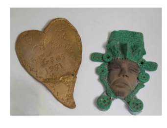 Heart & Face (PMA) by Eugene  Von Bruenchenhein, Image 1.
