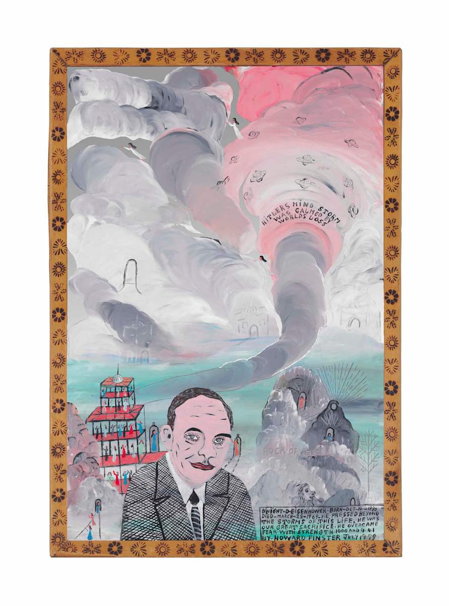 Dwight D. Eisenhower, #1,441 by Howard Finster, Image 1.