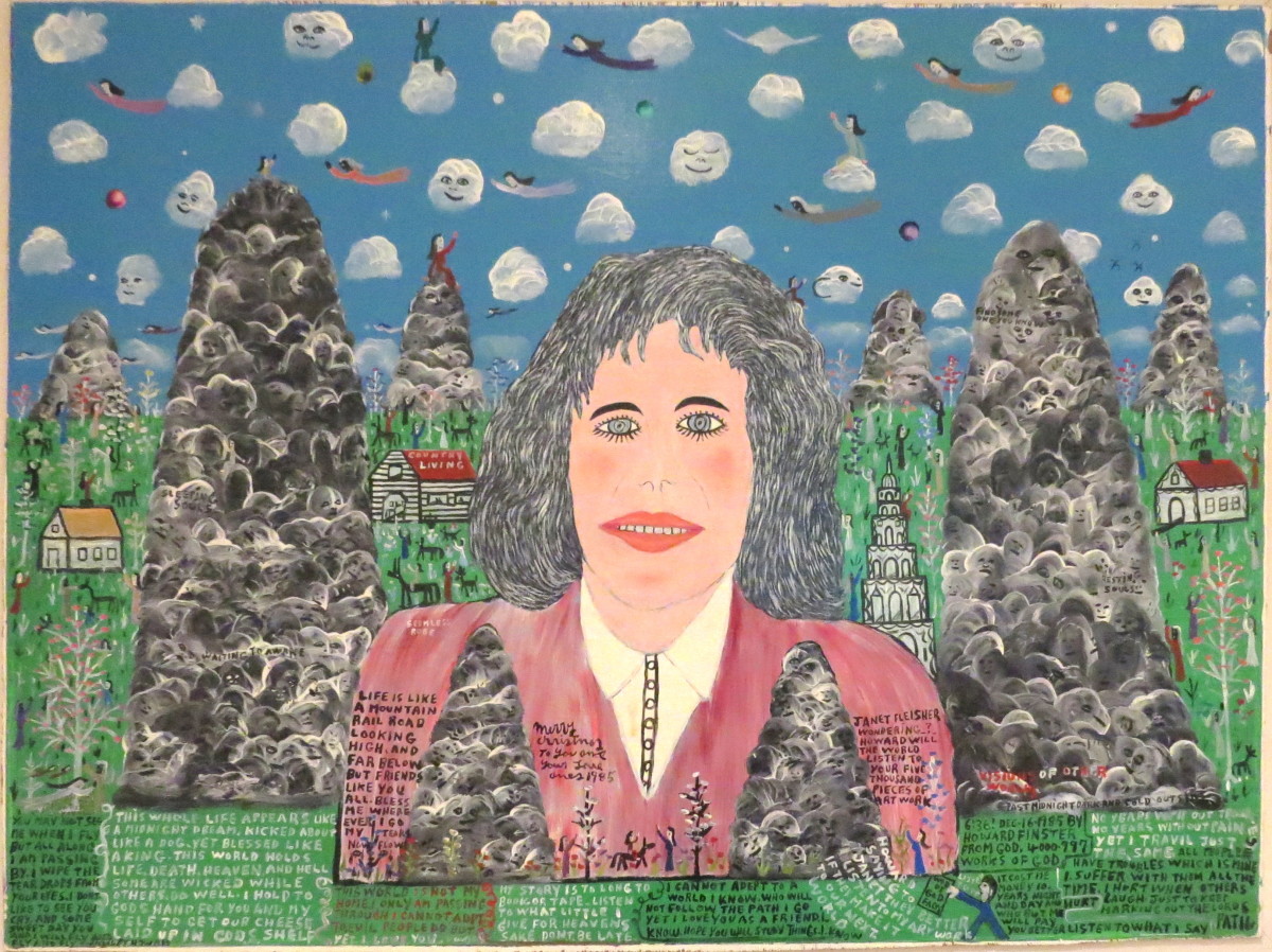 Janet Fleisher #4,997 by Howard Finster 