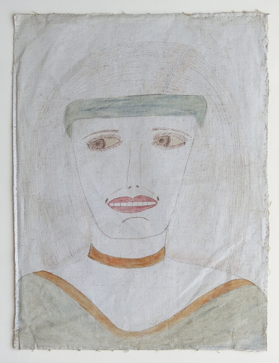 Women With Headband by Lee Godie 