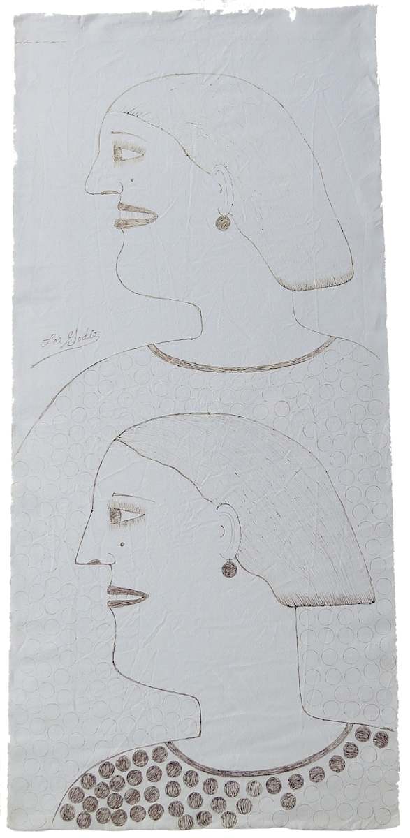 Two Women by Lee Godie, Image 1.