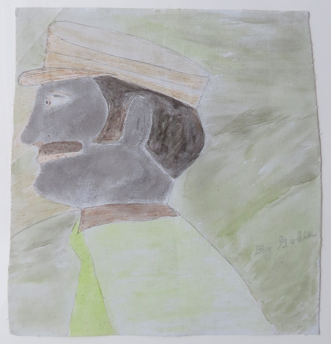 Man with Hat by Lee Godie 