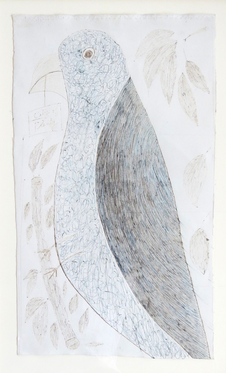 Blue Bird by Lee Godie 