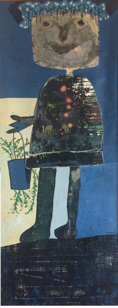 Daughter of Mona Lisa by Lucebert (Lubertus Jacobus) Lucebert (Swaanswijk) 