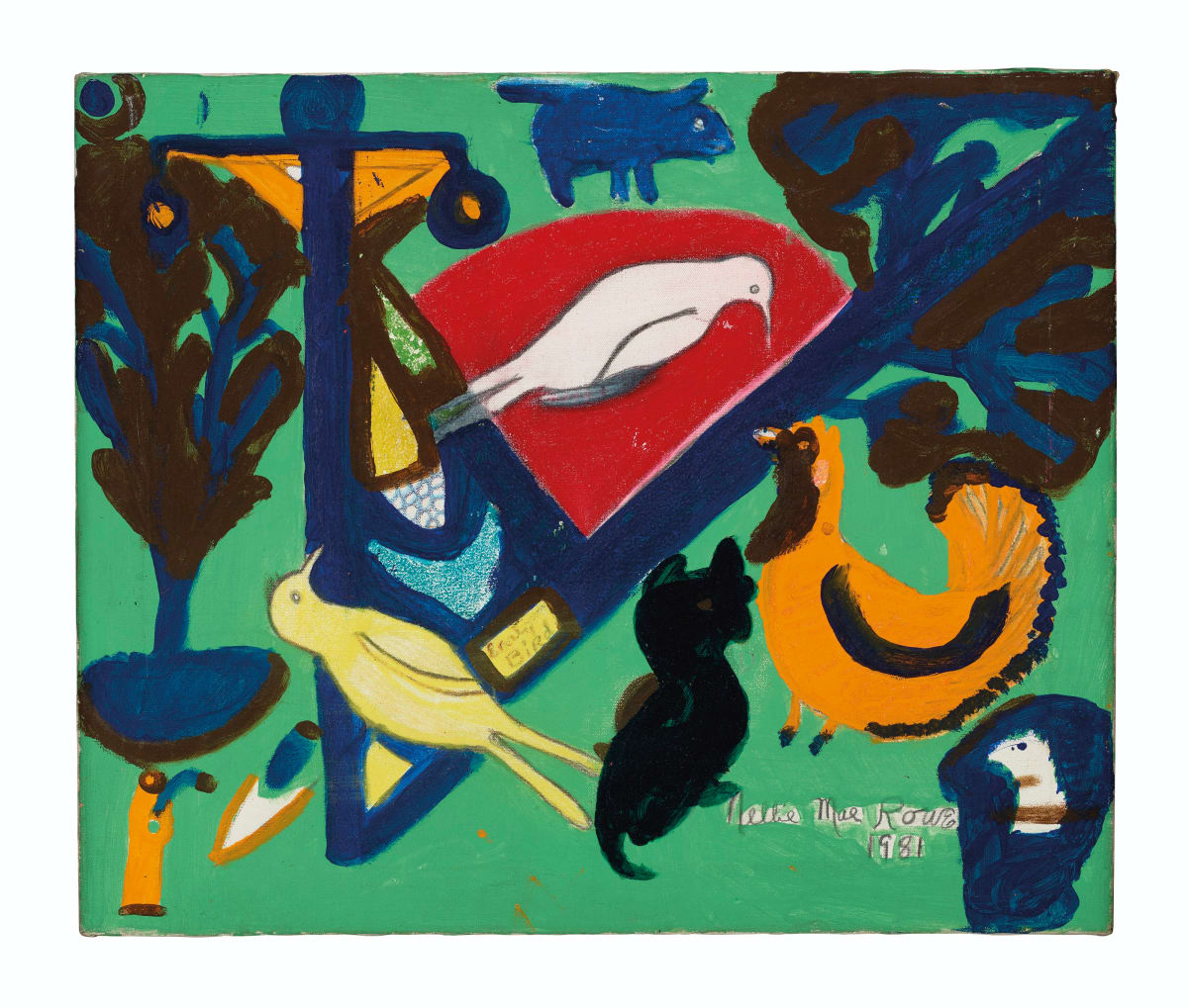 Early Bird by Nellie Mae Rowe, Image 1.