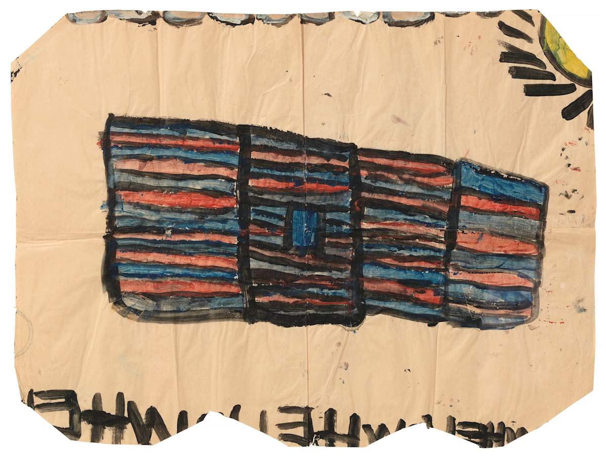 Untitled (Red and Blue Building) by Laura Craig McNellis, Image 1.