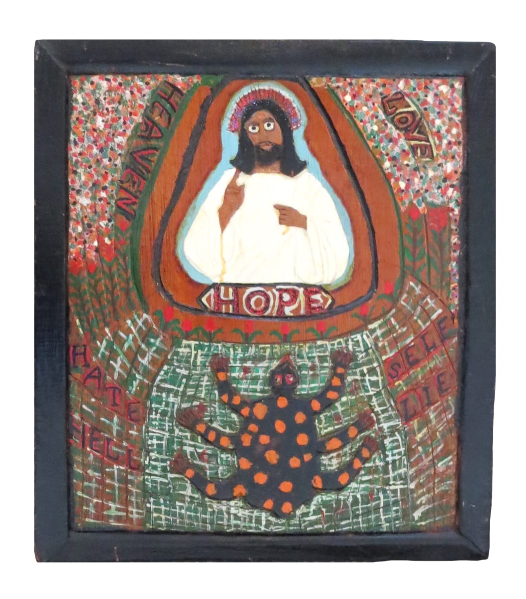 Heaven, Hope, Love. by Elijah Pierce, Image 1.