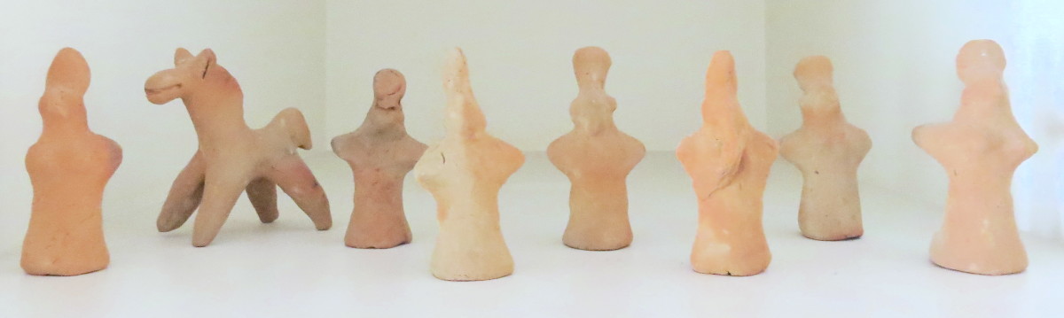 Collection of Eight Figurines by Pre-Columbian 