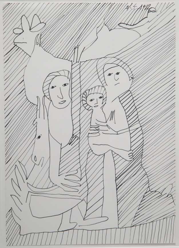 Nativity by Oswald Tschirtner 