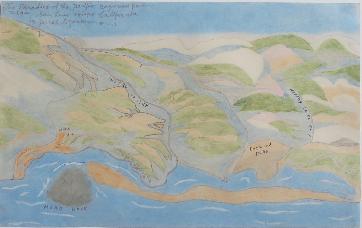 The Paradise of the Pacific Baywood Park Near San Luis Obispo California by Joseph Yoakum 