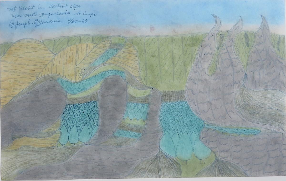 Mt Velefit in Veslefit Alps Near Master Yugoslavia So Europe by Joseph Yoakum 