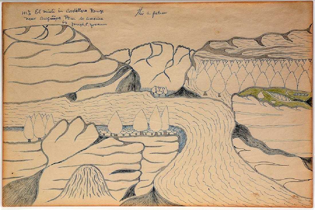 Mt. El Miti In Cordillera Range Near Arequipa Peru So. America (this a pattron (sic)) by Joseph Yoakum 