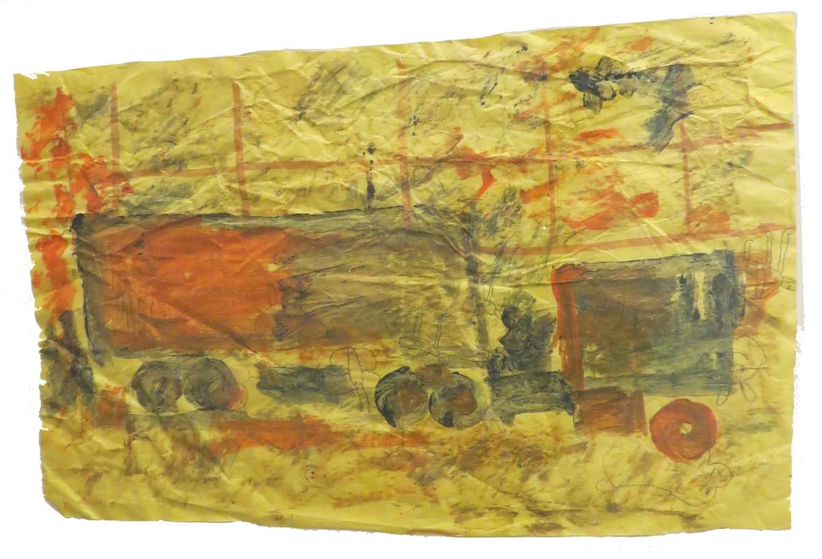 Untitled (Truck) by Purvis Young, Image 1.