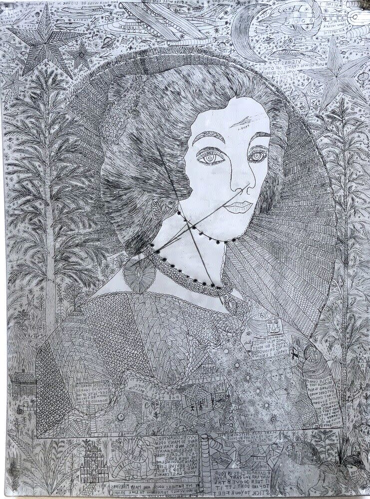 Queen Henrietta #1,892 by Howard Finster 