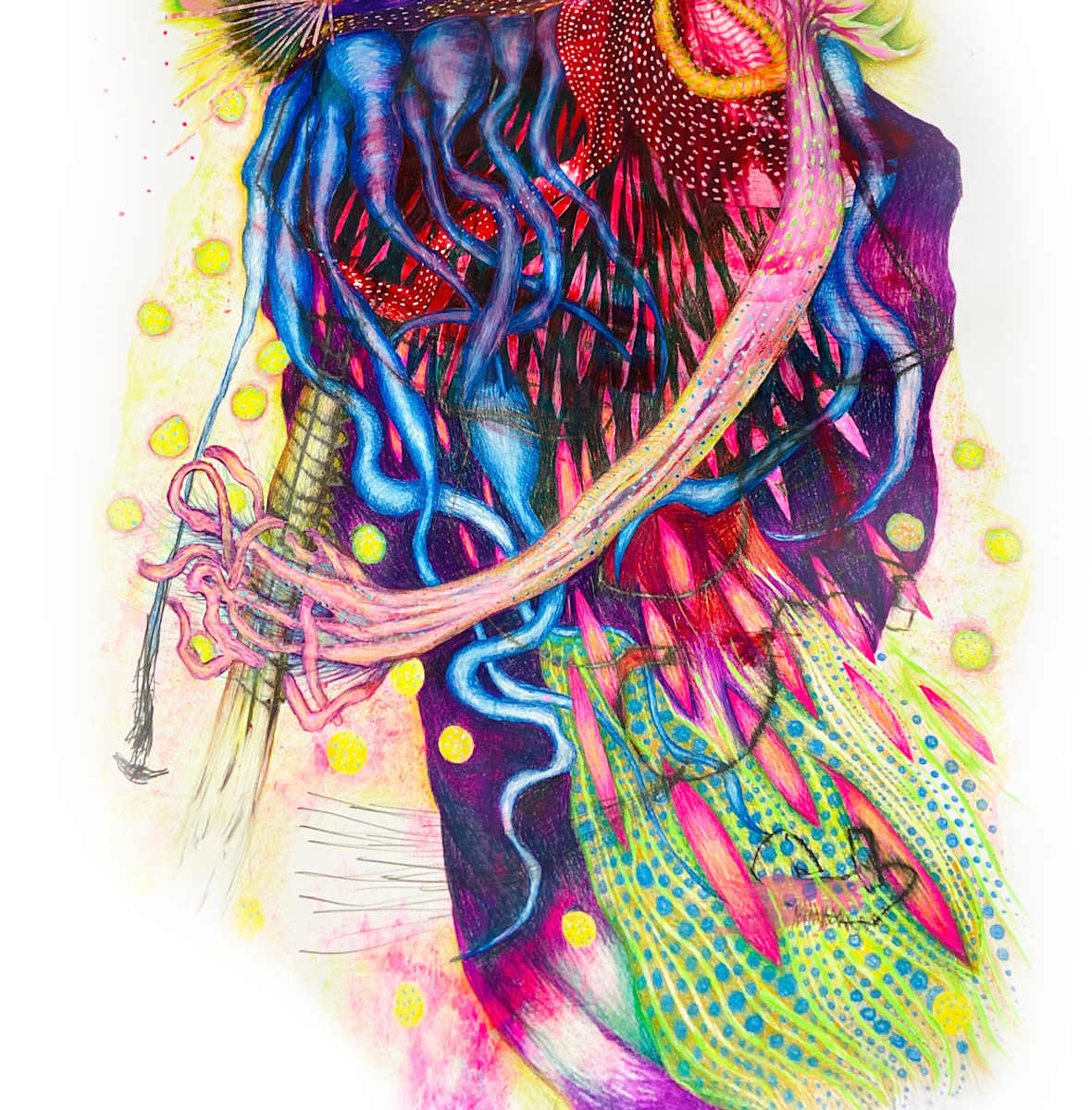 Ascension of Tubbsie: Detail 2 by Kaye Freeman, Image 2.