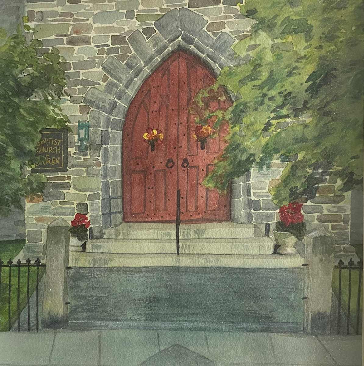 Warren Baptist Church, RI by Cheryl Dinsdale 