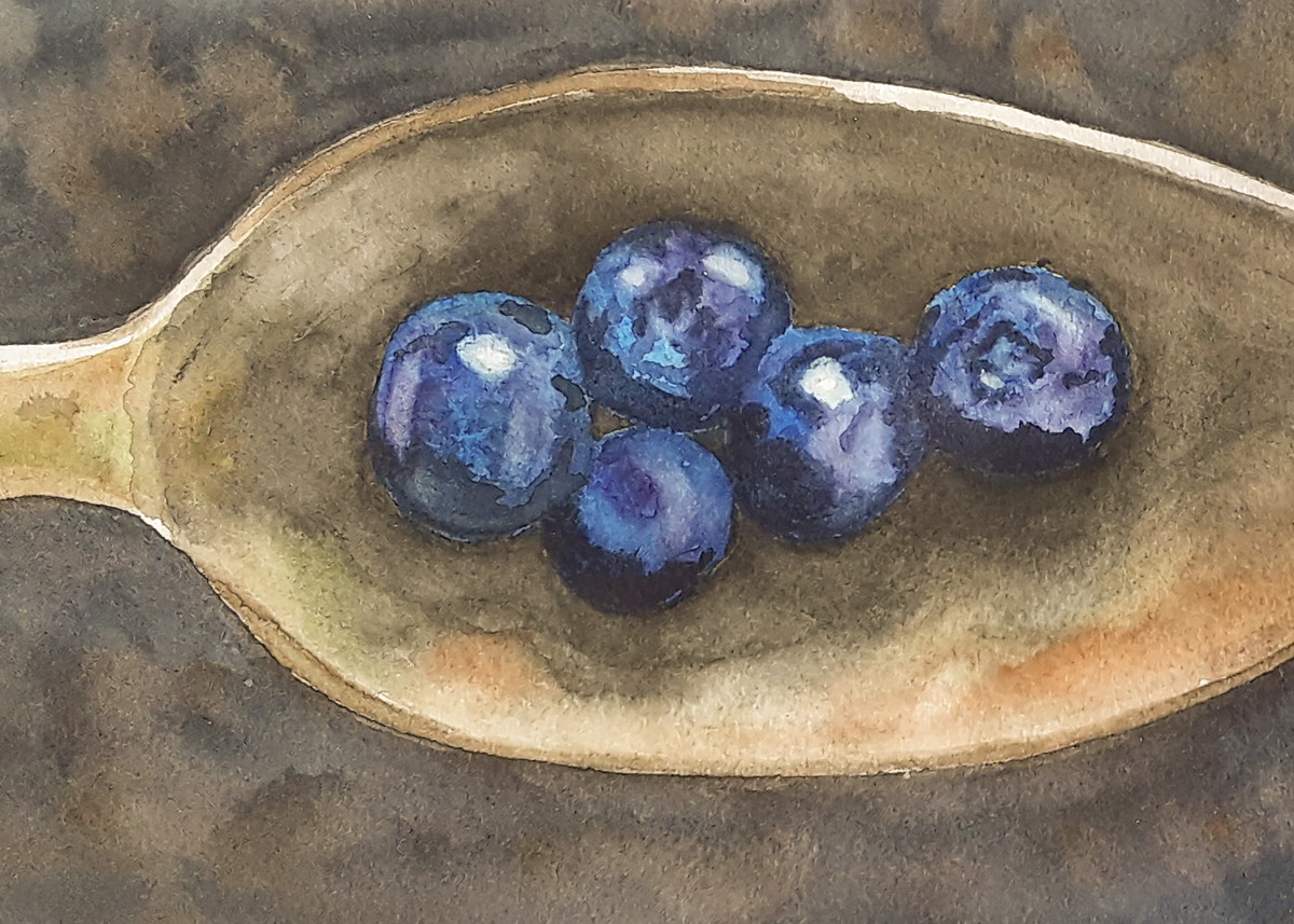 Blueberries by Cheryl Dinsdale 