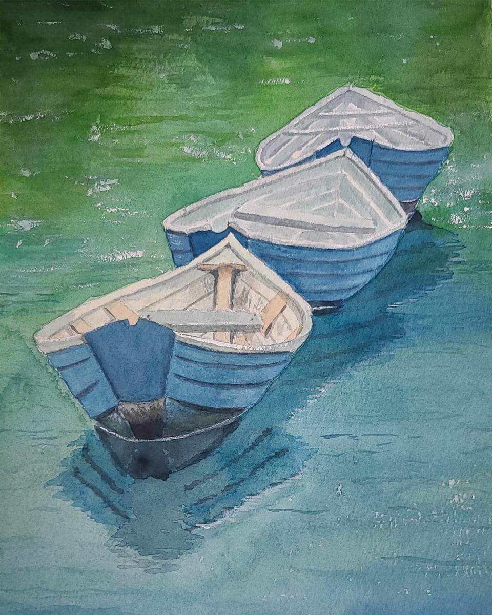 Three Boats by Cheryl Dinsdale 