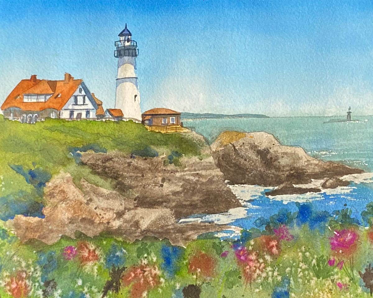 Portland Head Lighthouse by Cheryl Dinsdale 