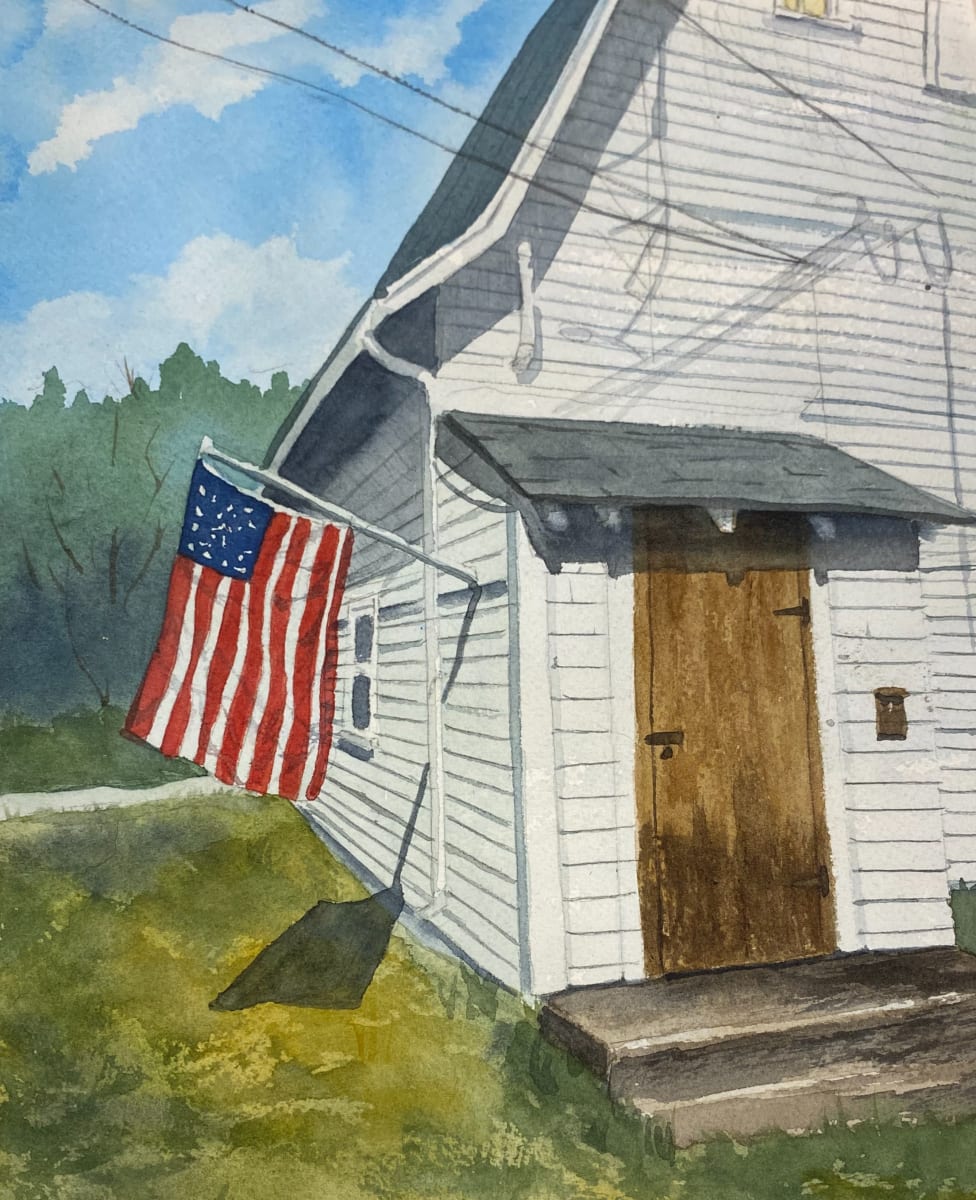 Barn Where the Rivers Meet by Cheryl Dinsdale 