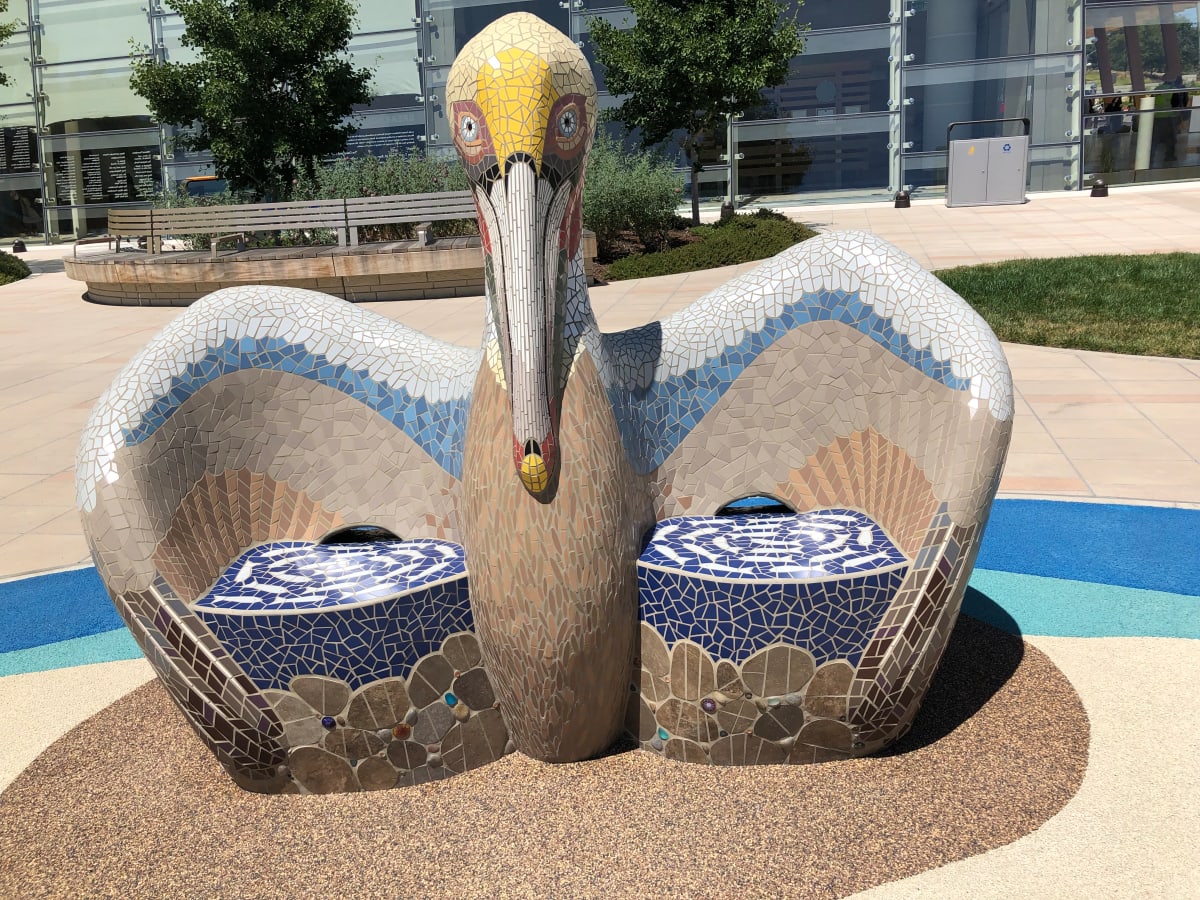 Pelican Perch Bench by Sherri Warner Hunter 