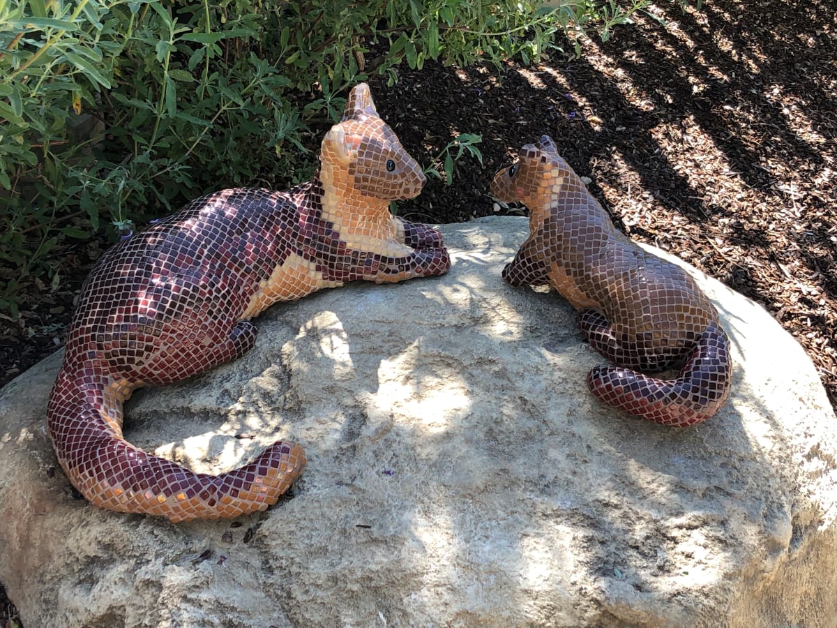 Small SculpturesAmerican Marten on faux Boulder #28 by Wowhaus Wowhaus 