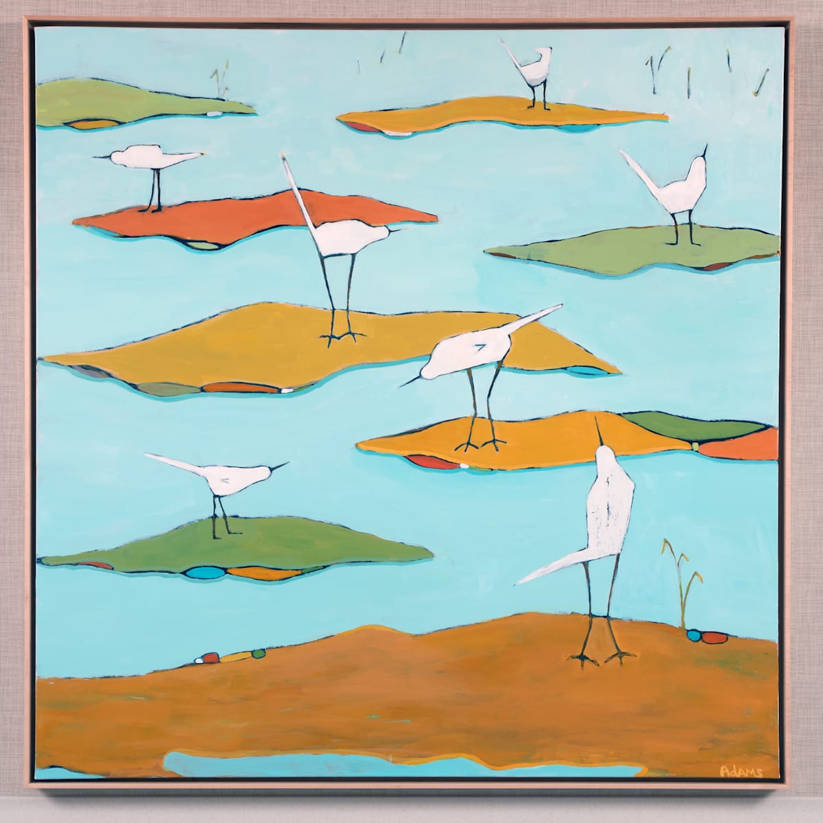 Birds on the Marsh by Phyllis Adams 