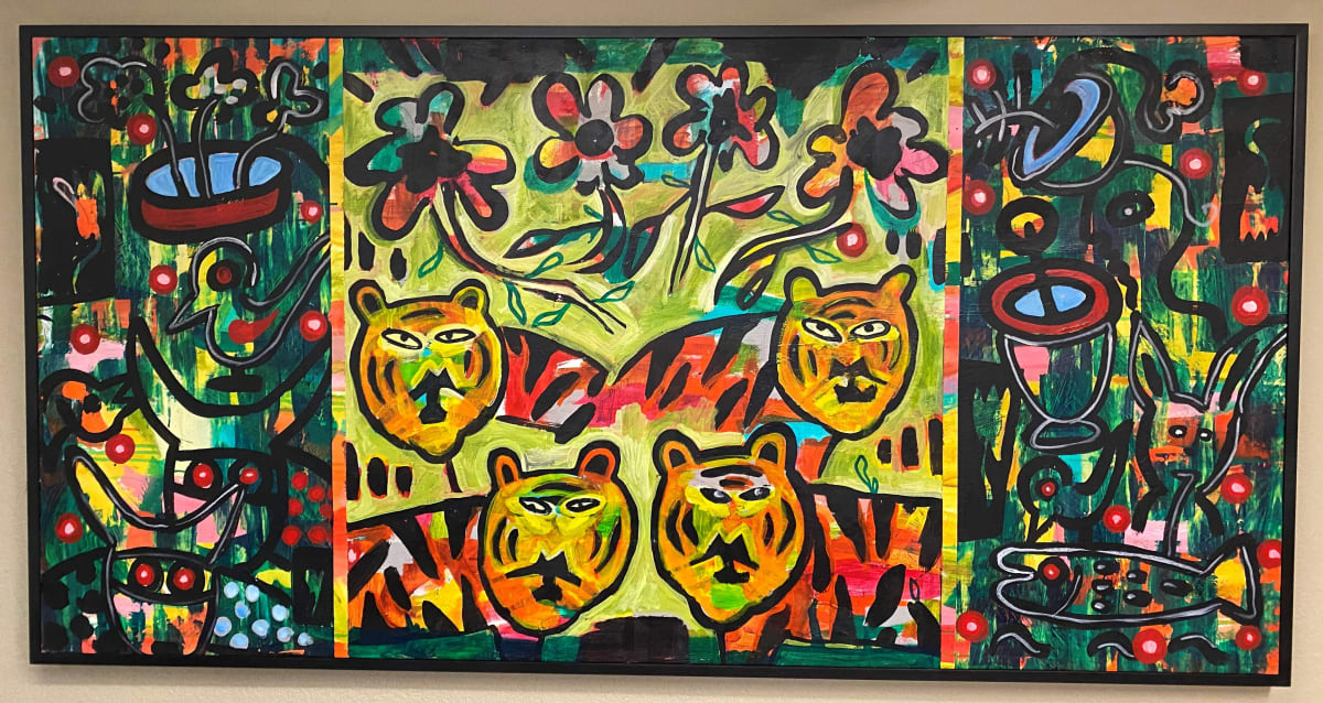 Green Tigers Horizontal by Gert Mathiesen, Image 1.
