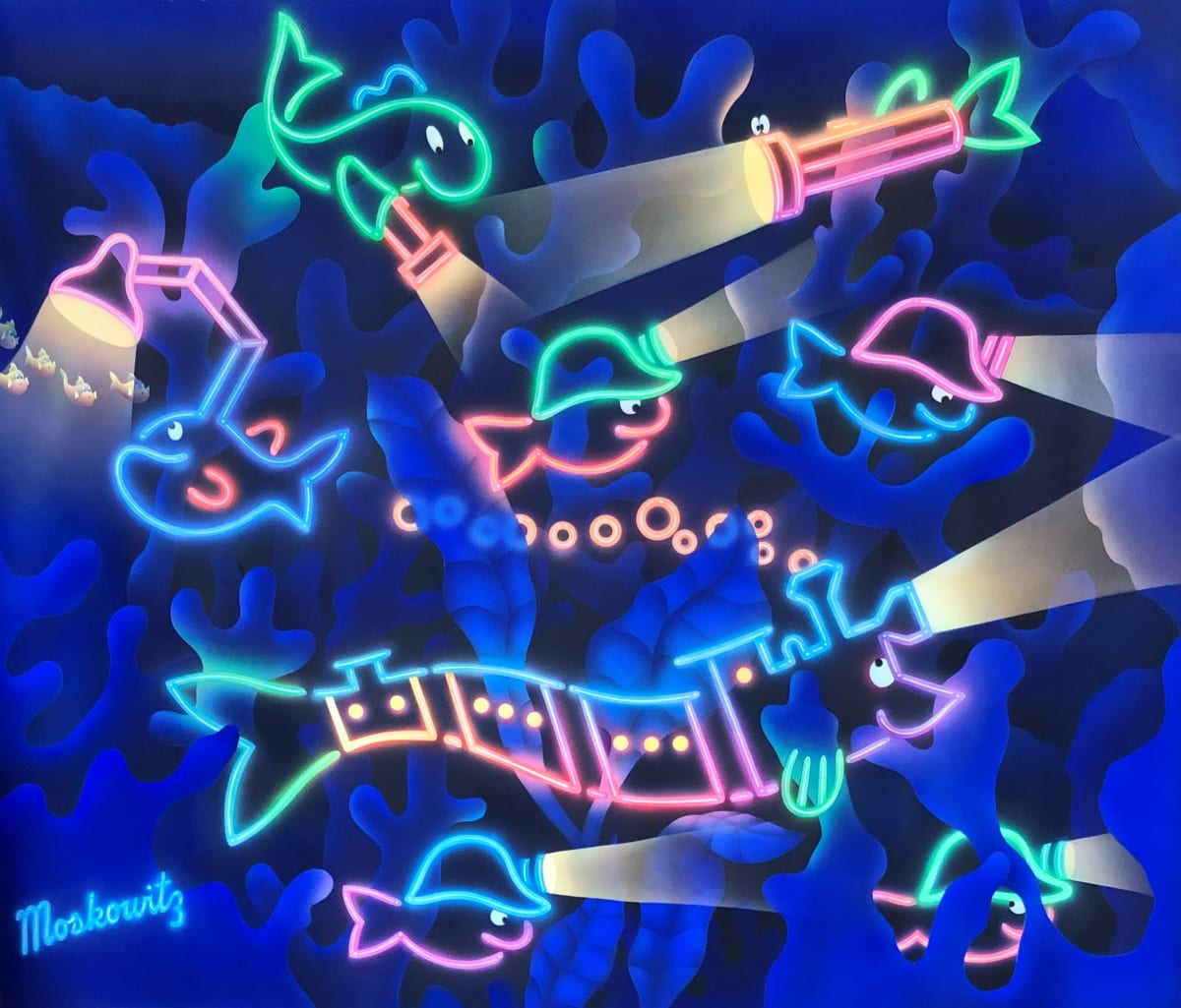 Neon Fish by Stewart Moskowitz, Image 3.
