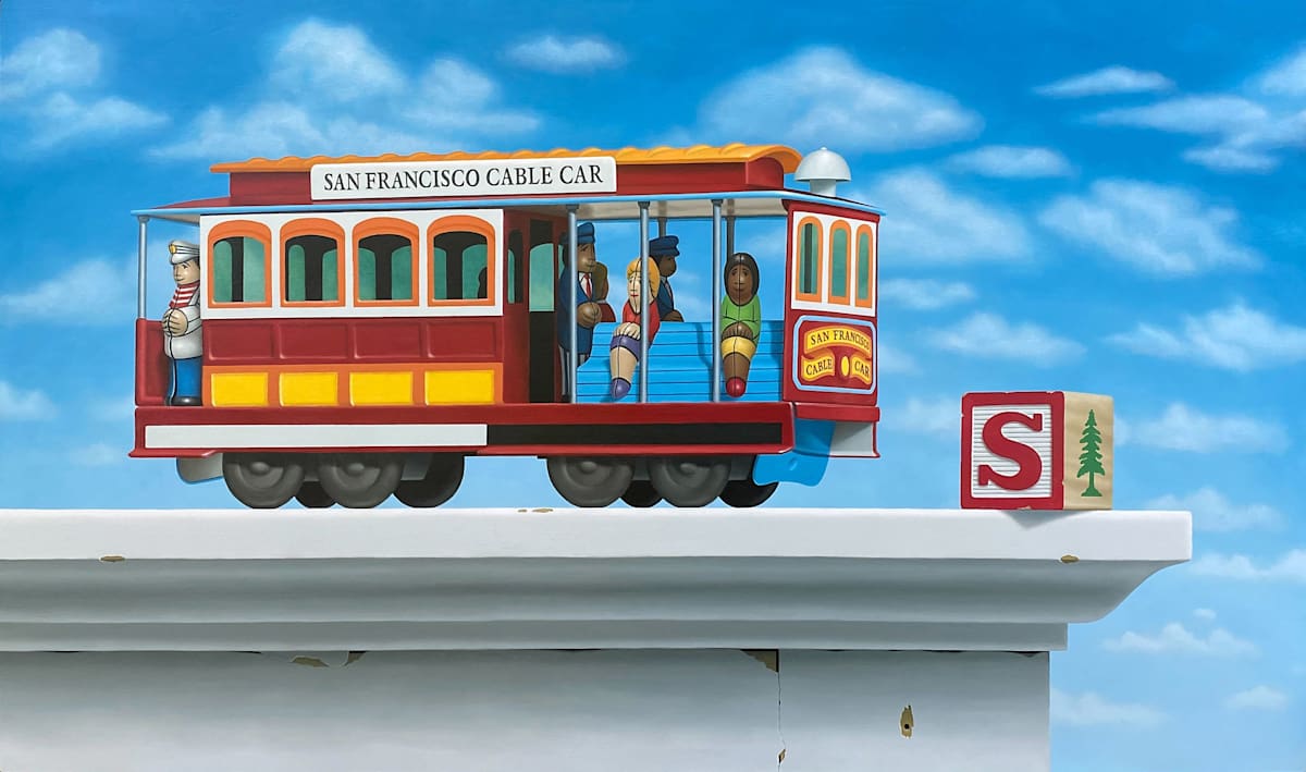 Cable Car to Stanford by Ted Polomis 