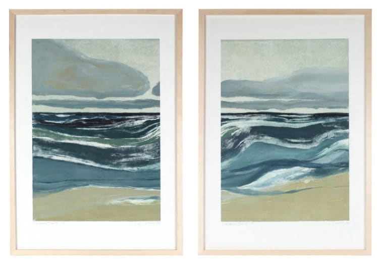 Californian Tides (Diptych) by Rob Delamater 